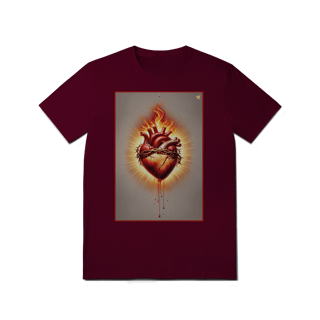 Nome do produto Sagrado Coração - T-Shirt Quality (frente)