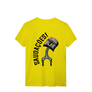 Nome do produto Saudações da Biela - Camiseta Quality - STT002