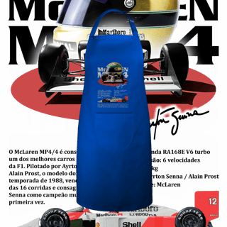 Nome do produto Avental Brim - MP4/4 Ayrton Senna - STT012