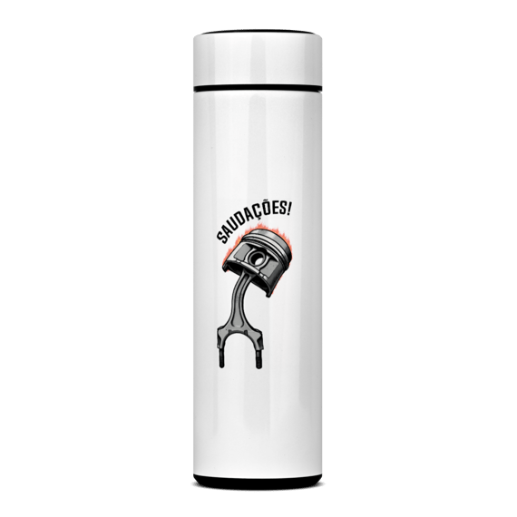 Saudações da Biela - Garrafa Térmica - STT002