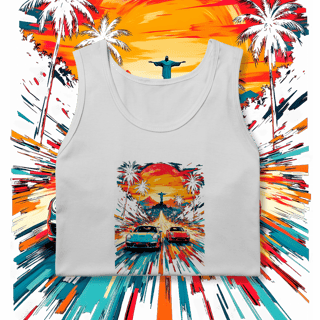 Nome do produto Regata Masculina - Racha no Rio - STT004