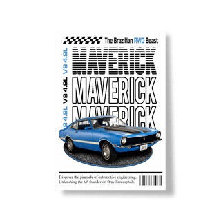 Nome do produto Poster Retrato - Maverick de Revista - STT016