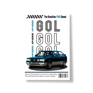 Nome do produto Poster Retrato - Gol de Revista - STT014