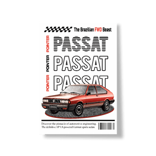 Nome do produto Poster Retrato - Passat de Revista - STT019