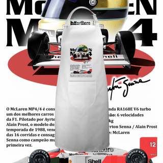 Nome do produto Avental Brim - MP4/4 Ayrton Senna - STT012