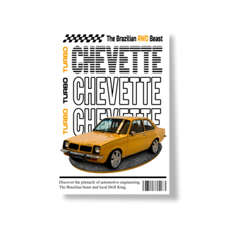 Nome do produto Poster Retrato - Chevette de Revista - STT008