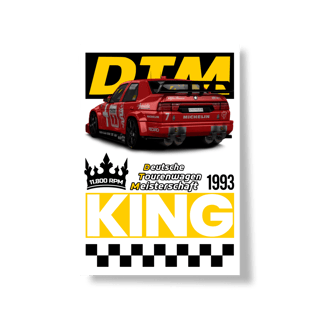 Nome do produto Poster Retrato - Alfa Romeo 155 V6 TI DTM - STT022