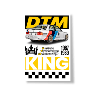 Nome do produto Poster Retrato - BMW M3 E30 DTM - STT025