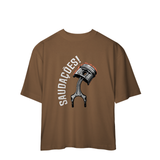 Nome do produto Saudações da Biela - Camiseta Oversized - STT002