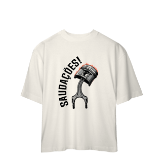 Nome do produto Saudações da Biela - Camiseta Oversized - STT002
