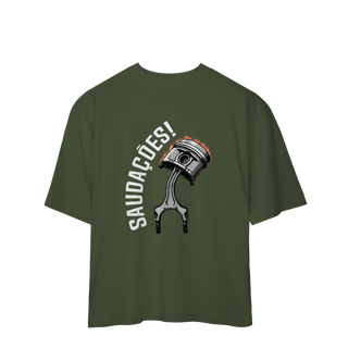 Nome do produto Saudações da Biela - Camiseta Oversized - STT002