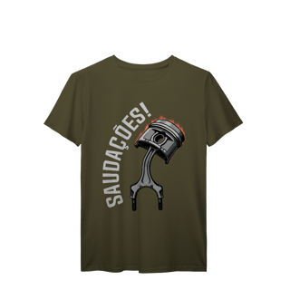 Nome do produto Saudações da Biela - Camiseta Prime - STT002