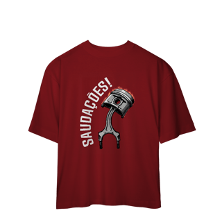 Nome do produto Saudações da Biela - Camiseta Oversized - STT002