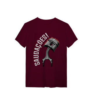 Nome do produto Saudações da Biela - Camiseta Quality - STT002