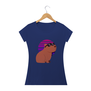 Nome do produto T-Shirt Feminina Capivara meme