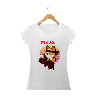 Nome do produto T-Shirt Feminina Fun Art Cobra Kai Dog