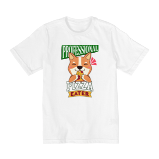 Nome do produto Camiseta Infantil Comedor de Pizza Profissional