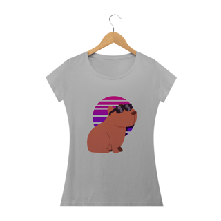 Nome do produto T-Shirt Feminina Capivara meme