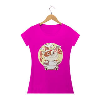 Nome do produto T-shirt Feminina Cat Powered By Ramen