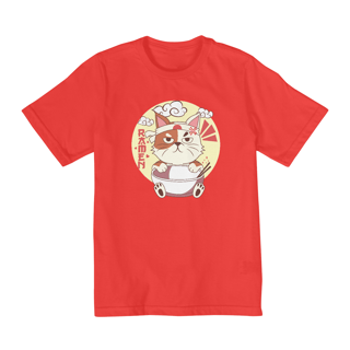 Nome do produto Camiseta Infantil No Ramen Cat
