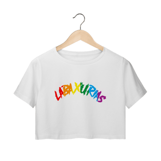 Nome do produto Cropped Logo Labaxurias Orgulho Grande Centralizado