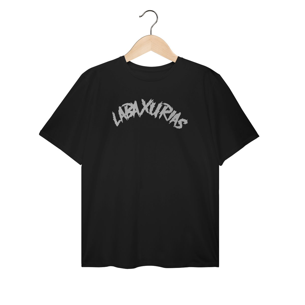 Nome do produto: Camiseta Plus Size Logo Labaxurias Grande Centralizado