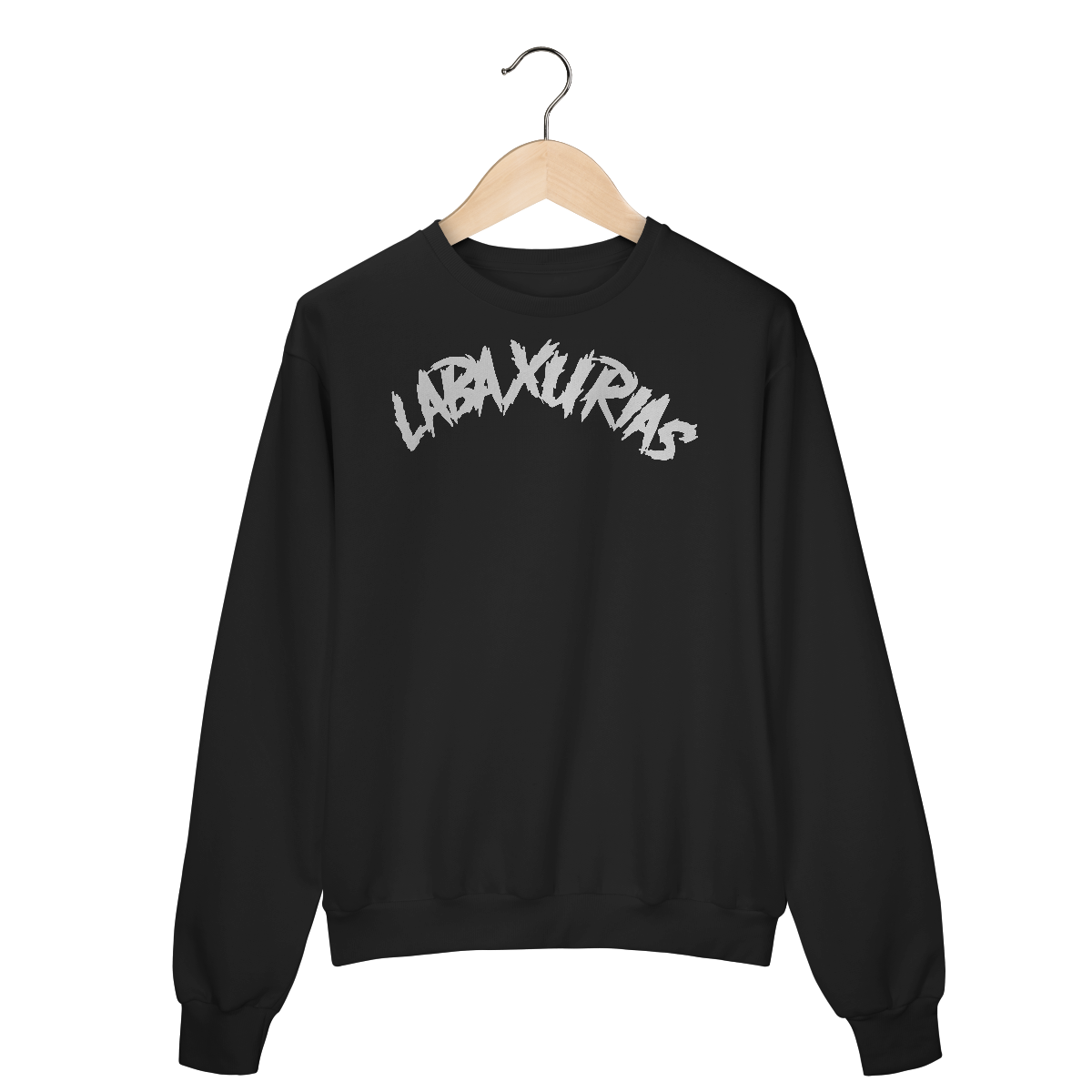 Nome do produto: Moletom Fechado Logo Labaxurias Grande Centralizado