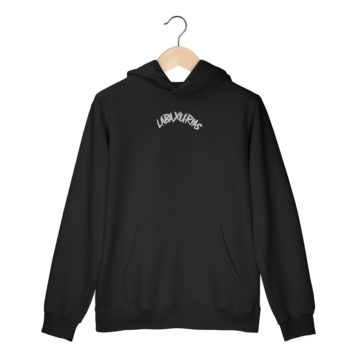 Nome do produto: Moletom Canguru Logo Labaxurias Médio Centralizado