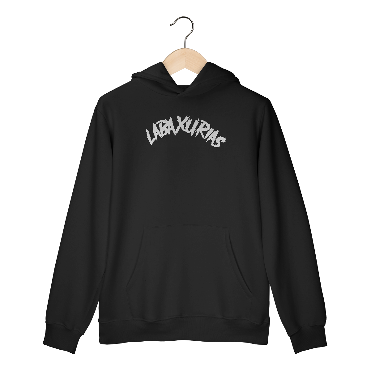 Nome do produto: Moletom Canguru Logo Labaxurias Grande Centralizado