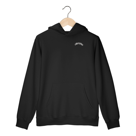 Moletom Canguru Logo Labaxurias Pequeno Lateralizado