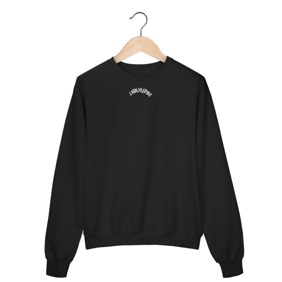 Moletom Fechado Logo Labaxurias Pequeno Centralizado