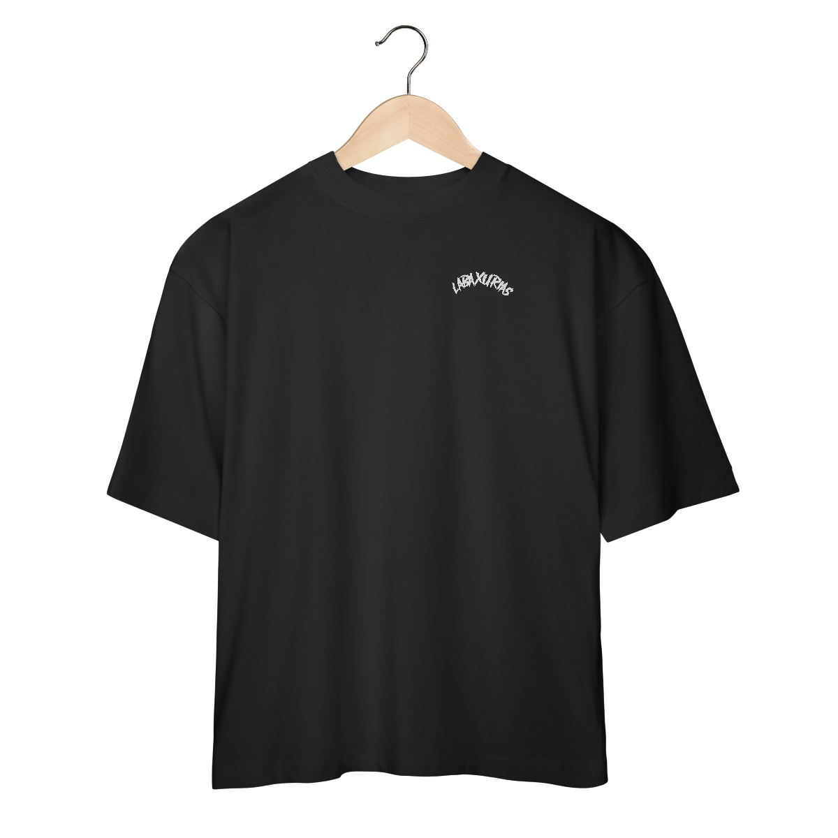 Nome do produto: Oversized Logo Labaxurias Pequeno Lateralizado
