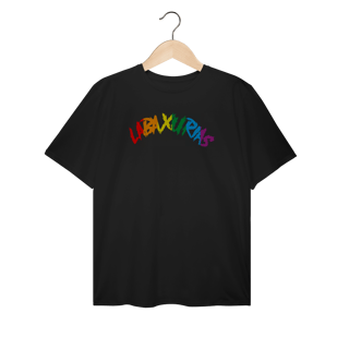 Camiseta Plus Size Logo Labaxurias Orgulho Grande Centralizado