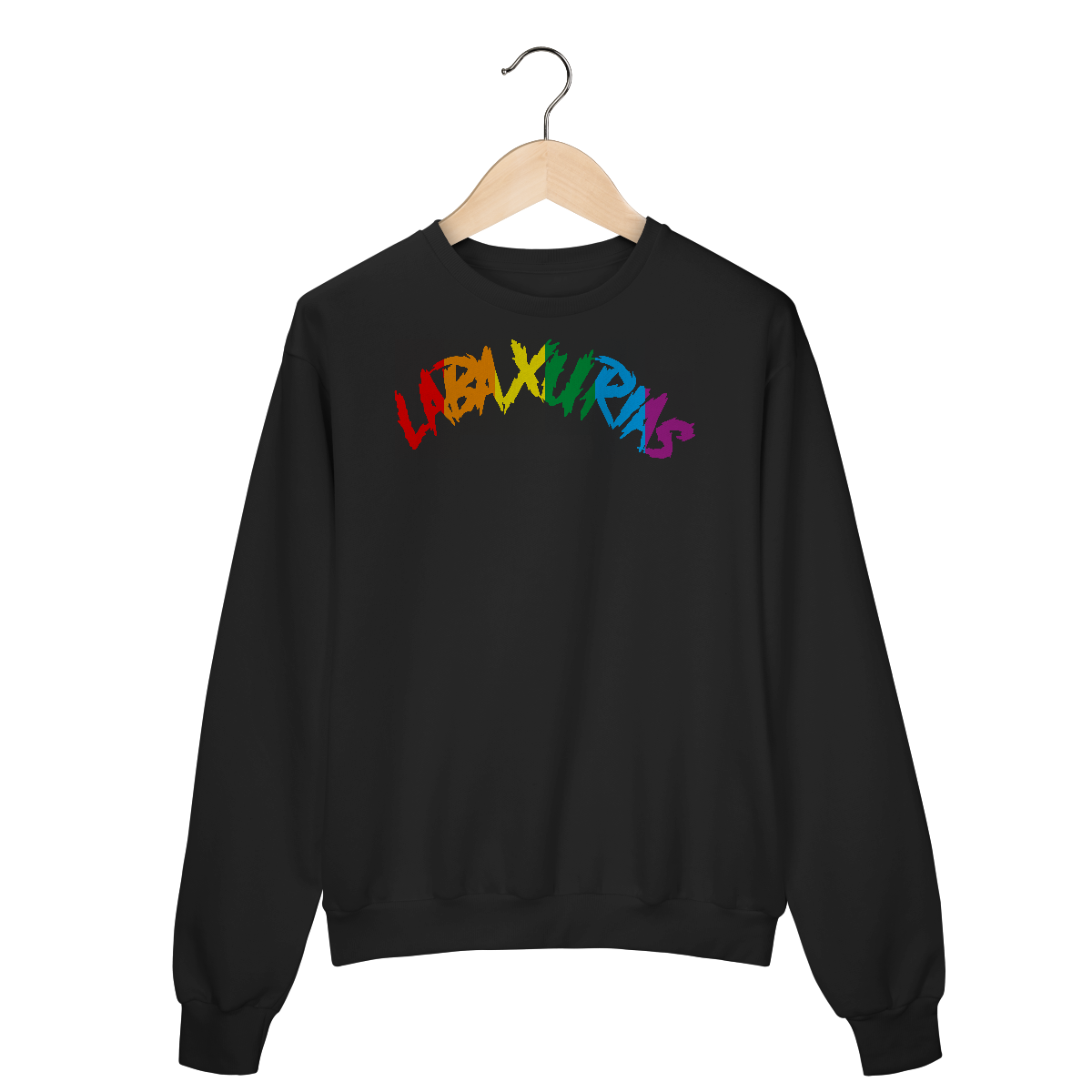 Nome do produto: Moletom Fechado Logo Labaxurias Orgulho Grande Centralizado