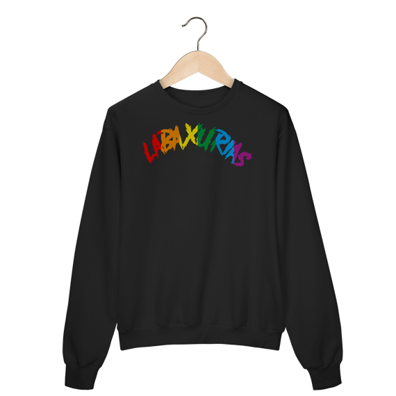 Moletom Fechado Logo Labaxurias Orgulho Grande Centralizado