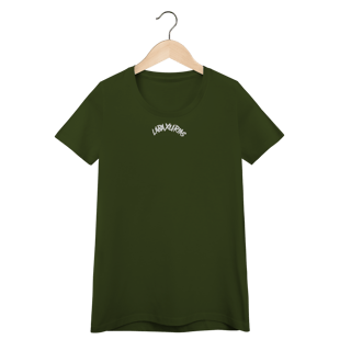 Nome do produto Baby Look Logo Labaxurias Pequeno Centralizado