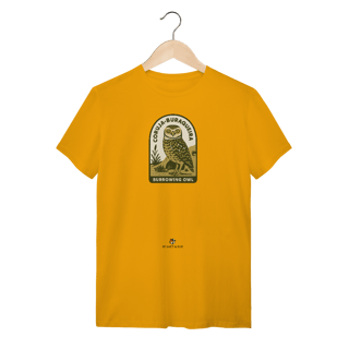 Camiseta Coruja-Buraqueira – Estampa Natureza Brasileira