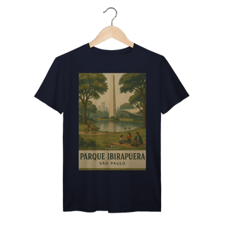 Nome do produto Camiseta Parque Ibirapuera – Nostalgia Paulistana, Estilo Vintage Bennet e Fox