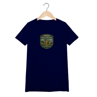 Nome do produto Camiseta Feminina Parque Vila Velha Aventureira | Geologia Vintage