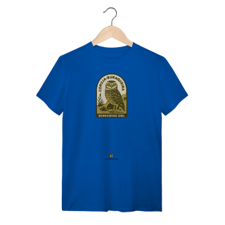 Nome do produto Camiseta Coruja-Buraqueira – Estampa Natureza Brasileira