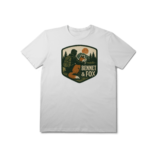 Nome do produto Camiseta Bennet & Fox - Aventura, Montanha e Natureza (Estilo Vintage Rústico)