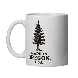 Nome do produto Caneca Oregon Bennet & Fox – Douglas Fir, Símbolo do Oregon