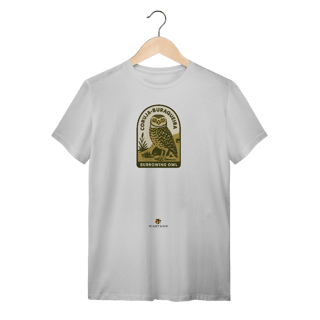 Nome do produto Camiseta Coruja-Buraqueira – Estampa Natureza Brasileira