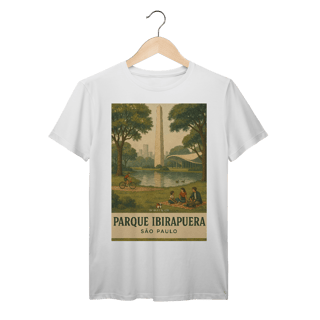 Nome do produto Camiseta Parque Ibirapuera – Nostalgia Paulistana, Estilo Vintage Bennet e Fox