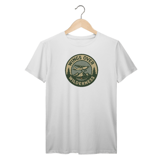 Nome do produto Camiseta Avião Bennet e Fox - Voando Sobre o Alaska Selvagem