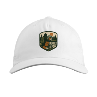 Nome do produto Boné Bennet Fox Montanha Vintage - Sarja Premium, Aba Curva