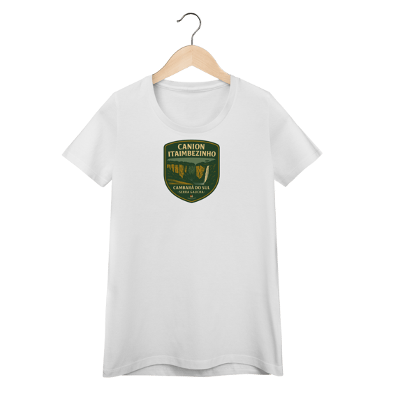 Camiseta Feminina Cânion Itaimbezinho Aventureira | Serra Gaúcha Vintage