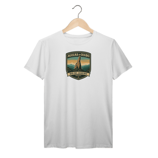 Nome do produto Camiseta Masculina Agulha do Diabo Prime | Escalada Clássica Vintage