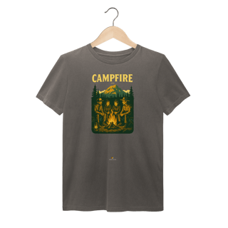 Nome do produto Camiseta Estonada Unissex Campfire | Acampamento Vintage