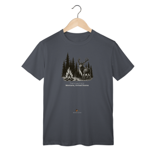 Nome do produto Camiseta Unissex Montana | Estilo Montanha Americana Vintage